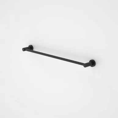Cosmo Single Towel Rail 630mm | Made From Metal In Black By Caroma
