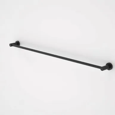 Cosmo Single Towel Rail 930mm | Made From Metal In Black By Caroma
