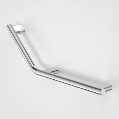 Opal Support Rail 135 Degree Right Hand Angled | Made From Brass In Chrome Finish By Caroma