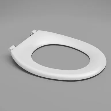 Caravelle Care Single Flap Toilet Seat | Made From Plastic In White By Caroma