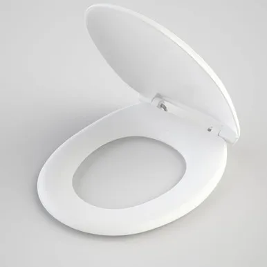 Caravelle Care Double Flap Toilet Toilet Seat | Made From Plastic In White By Caroma