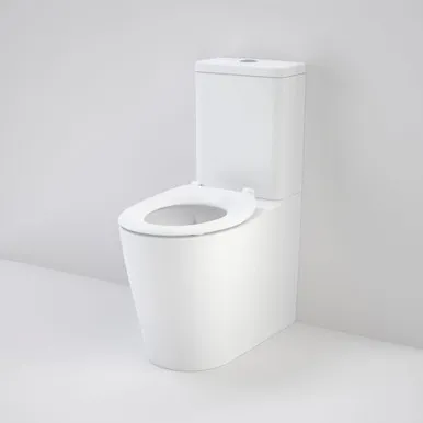 Care 660 Ambulant Cleanflush® Wall Faced Close Coupled Easy Height Back Entry Suite With Single Flap Seat 4Star In White By Caroma