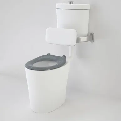Care 610 Cleanflush® Connector Easy Height Pnv Suite With Backrest & Caravelle Single Flap Seat Anthracite Grey Nth 4Star In White By Caroma