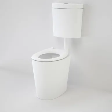 Care 610 Cleanflush Connector P Trap Suite With Caravelle Single Flap Seat In White By Caroma