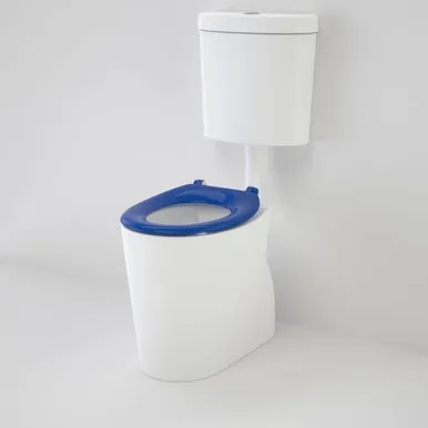 Care 610 Cleanflush® Connector Easy Height Snv Suite With Caravelle Single Flap 4Star In White/Sorrento Blue By Caroma
