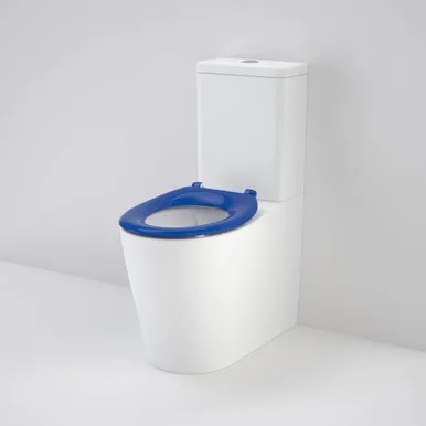 Care 660 Ambulant Cleanflush® Wall Faced Close Coupled Easy Height Back Entry Suite With Single Flap 4Star Sorrento Blue By Caroma