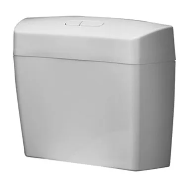 Solitaire II Ml/Ll Connector Bottom Inlet Cistern (No Seat Included) 6/3L 3Star | Made From Plastic In White By Caroma