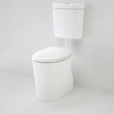 Care 610 Cleanflush® Connector Easy Height Snv Suite With Caravelle Double Flap Seat 4Star In White By Caroma