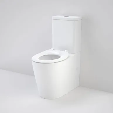 Care 660 Ambulant Cleanflush Easy Height Bottom Inlet Suite With Single Flap Seat In White By Caroma