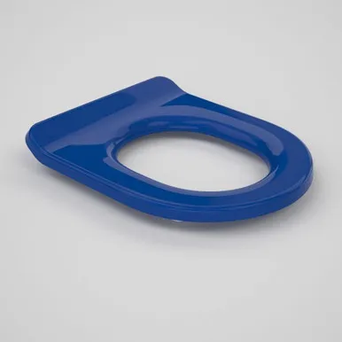 Liano Single Flap Care Seat Sorrento | Made From Stainless Steel/Polypropylene In Blue/Sorrento Blue By Caroma