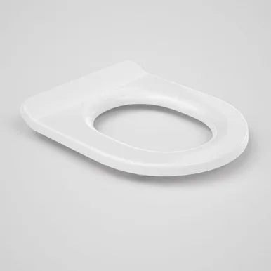 Liano Single Flap Soft Close Care Toilet Seat | Made From Stainless Steel In White By Caroma