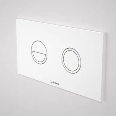 Invisi Series Ii® Round Dual Flush Plate & Buttons Buttons, Plate | Made From Metal In White By Caroma