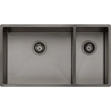 Spectra 1 & 1/2 Bowl Sink 790mm Nth | Made From Stainless Steel In Gunmetal By Oliveri