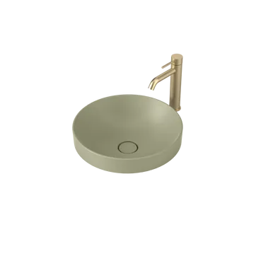 Liano II 400mm Round Inset Basin Matte (Special Order) In Green By Caroma