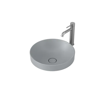 Liano II 400mm Round Inset Basin Matte (Special Order) In Grey By Caroma