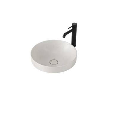 Liano II 400mm Round Inset Basin Matte Speckled (Special Order) In Matte White By Caroma