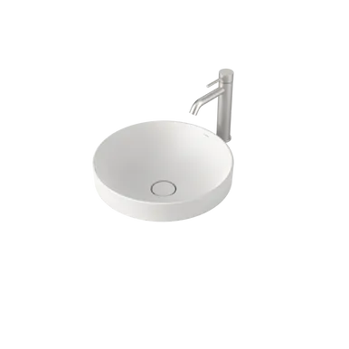 Liano II 400mm Round Inset Basin In Matte White By Caroma