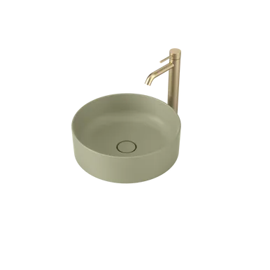 Liano II 400mm Round Above Counter Basin Matte (Special Order) In Green By Caroma