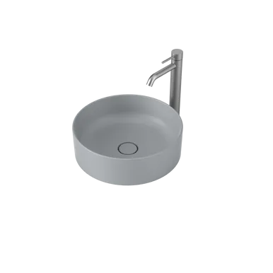 Liano II 400mm Round Above Counter Basin Matte (Special Order) In Grey By Caroma