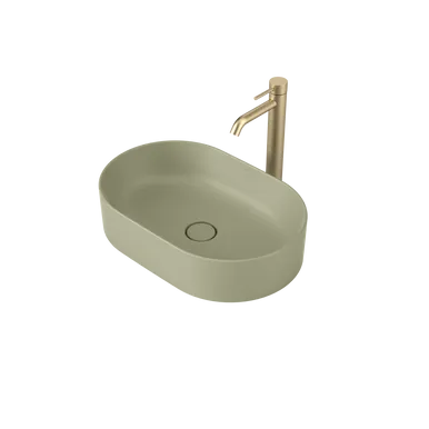 Liano II 530mm Pill Above Counter Basin Matte (Special Order) In Green By Caroma
