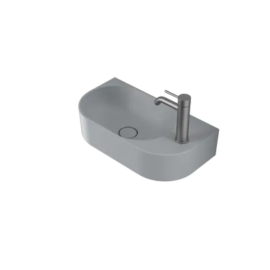 Liano II Hand Wall Basin (1 Tap Hole) Matte (Special Order) In Grey By Caroma