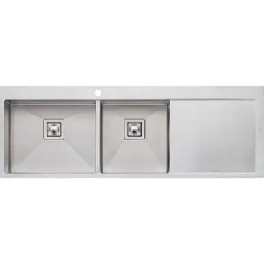 Professional Series 1 & 3/4 Bowl Topmount Sink With Drainer-1 Tap Hole | Made From Stainless Steel By Oliveri