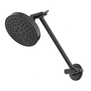 Luna 3 Function Adjustable Wall Shower Rose & Arm 120mm 3Star | Made From Metal In Black By Caroma
