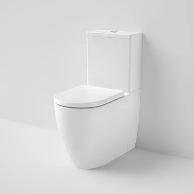 Urbane II Cleanflush Wall Faced Close Coupled Toilet Suite Back Entry With Soft Close Seat 4Star In White By Caroma