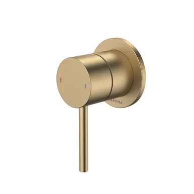 Liano II Bath/Shower Mixer - Round Cover Plate - Brushed - Sales Kit | Made From Brass/Brushed Brass By Caroma