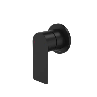 Urbane II Bath/Shower Mixer - Round Cover Plate - Matte - Sales Kit | Made From Brass In Black By Caroma