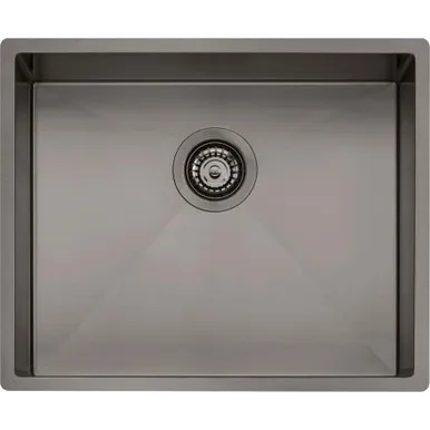 Spectra Single Bowl Sink 540mm Nth | Made From Stainless Steel In Gunmetal By Oliveri