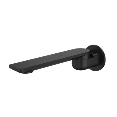 Urbane II Swivel Basin/Bath Outlet Round Cover Plate 220mm Spout Matte | Made From Brass In Black By Caroma