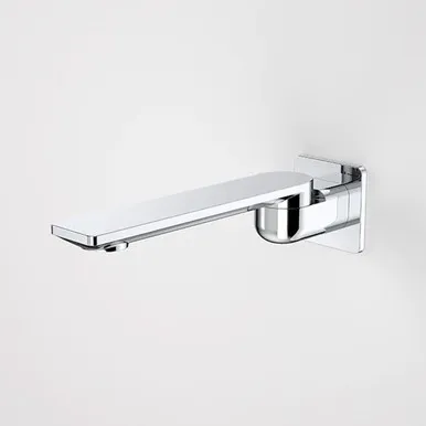 Urbane II Swivel Bath Outlet Square Cover Plate 220mm Spout | Made From Brass In Chrome Finish By Caroma