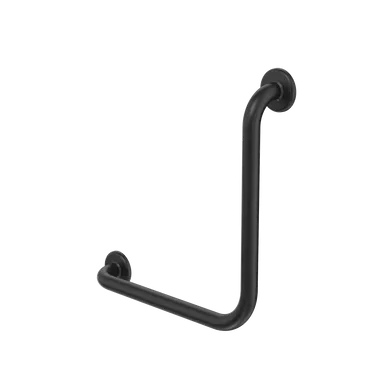 Care Support Grab Rail 90 Degree Angled 450X450 | Made From Rubber In Black By Caroma