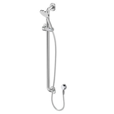 Care Support Shower Set 900mm Rail Chrome In Chrome Finish By Caroma