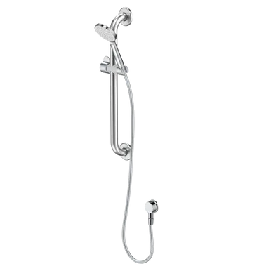 Care Support Shower Set 600mm Rail Chrome In Chrome Finish By Caroma