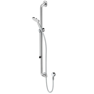 Care Support Grab Rail 1000mm Straight Chrome | Made From Rubber In Chrome Finish By Caroma
