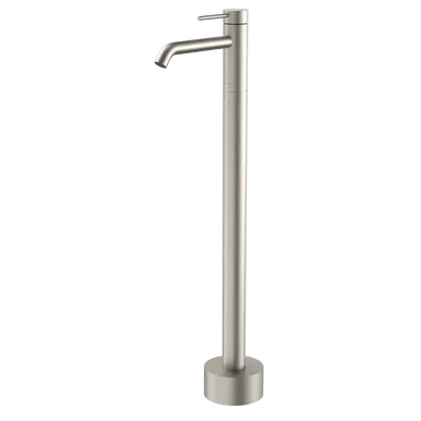 Liano II Freestanding Bath Filler | Made From Gunmetal In Brushed Nickel By Caroma