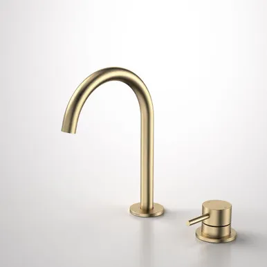 Liano II Hob Basin Mixer Set 160mm | Made From Brushed Brass By Caroma