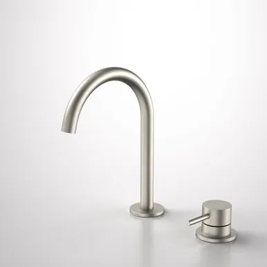 Liano II Hob Basin Mixer Set 160mm | Made From Gunmetal In Brushed Nickel By Caroma