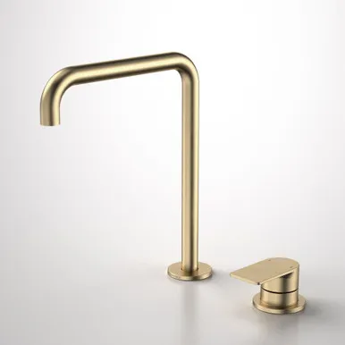 Urbane II Hob Basin/Sink Mixer Set 210mm | Made From Brushed Brass By Caroma