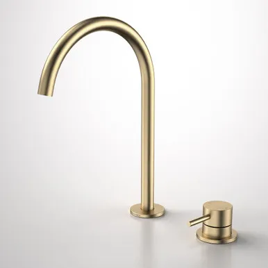 Liano II Hob Basin/Sink Mixer Set 200mm | Made From Brushed Brass By Caroma