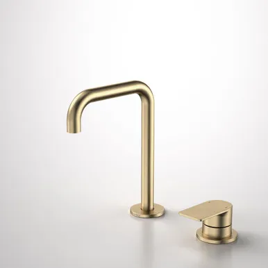 Urbane II Hob Basin Mixer Set 150mm | Made From Brushed Brass By Caroma
