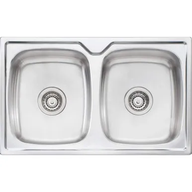 Endeavour Double Bowl Topmount Sink 1 Tap Hole | Made From Stainless Steel By Oliveri