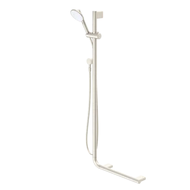 Opal Support Vjet Shower With 90 Degree Rail Left And Right In Brushed Nickel By Caroma