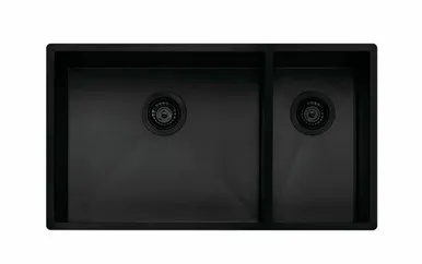 Spectra 1 & 1/2 Bowl Sink 790mm X 405mm | Made From Stainless Steel In Black By Oliveri