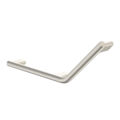 Opal Support Rail 135 Degree Left Hand Angled In Brushed Nickel By Caroma