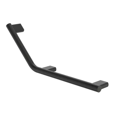 Opal Support Rail 135 Degree Right Hand Angled In Matte Black By Caroma