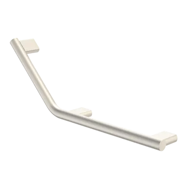 Opal Support Rail 135 Degree Right Hand Angled In Brushed Nickel By Caroma