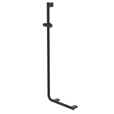 Opal Support Shower Rail 90 Degree - In Matte Black By Caroma